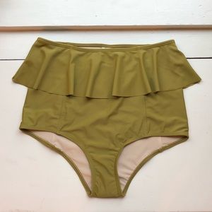 Kortni Jeane Avocado Peplum Bottoms